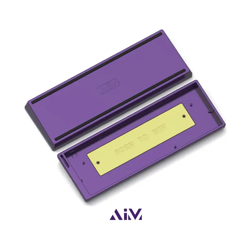 Aluminum Keyboard Enclosure - CNC 6063 Body & Brass Weight | GATERON