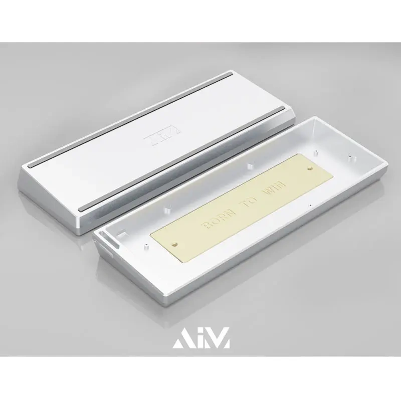 Aluminum Keyboard Enclosure - CNC 6063 Body & Brass Weight | GATERON