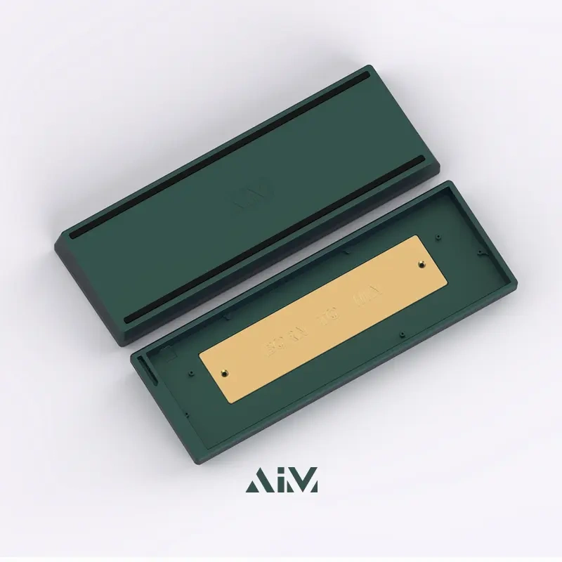 Aluminum Keyboard Enclosure - CNC 6063 Body & Brass Weight | GATERON