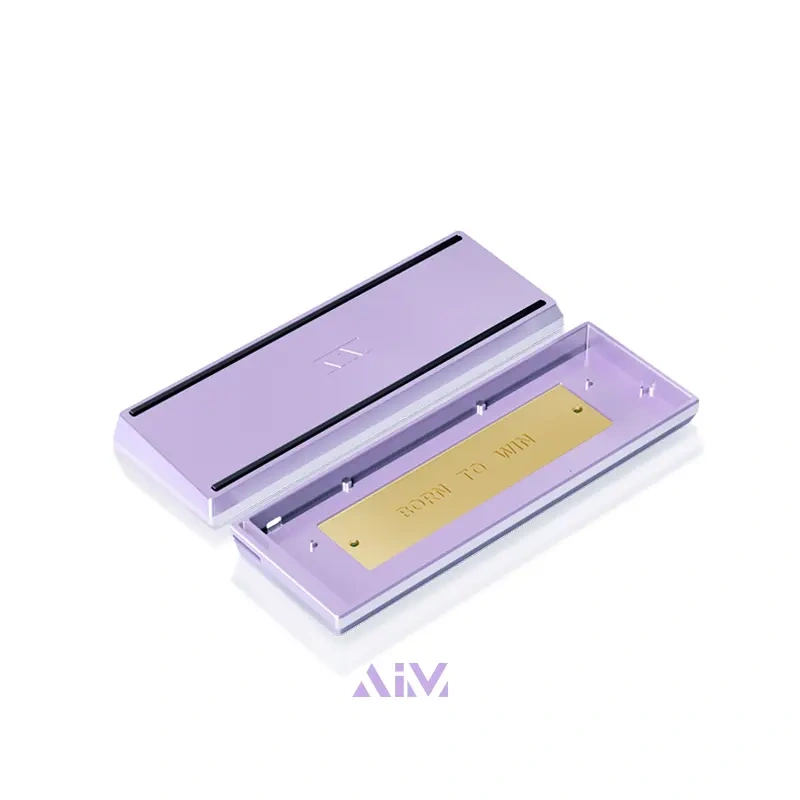 Aluminum Keyboard Enclosure - CNC 6063 Body & Brass Weight | GATERON