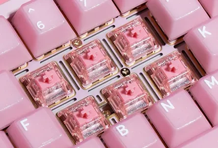 Hall Sensing Keyboard Switches - RGB Sakura & 150M Cycles | GATERON