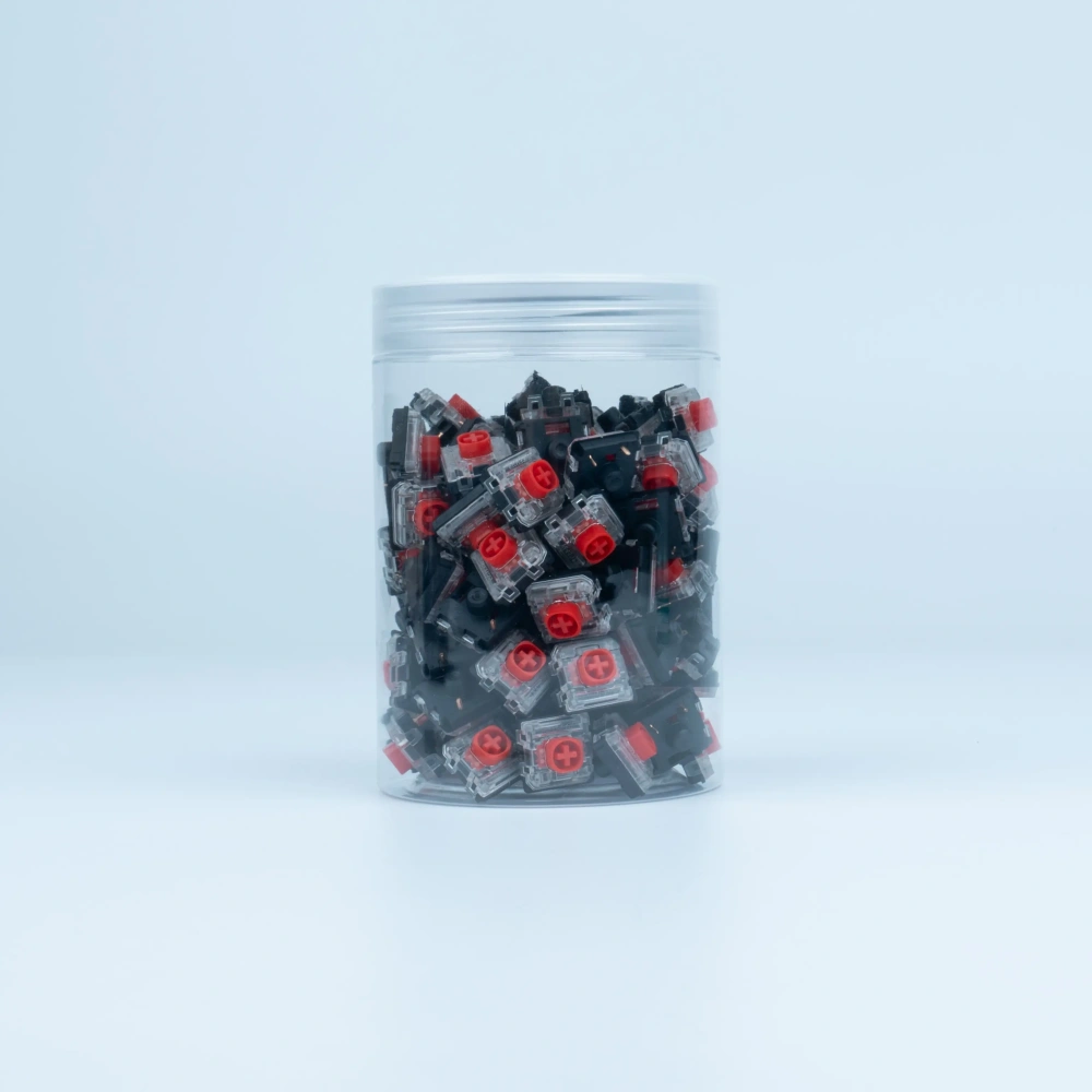 Gateron KS-33 Low Profile Red Silent 2.0 Mechanical Switches Set