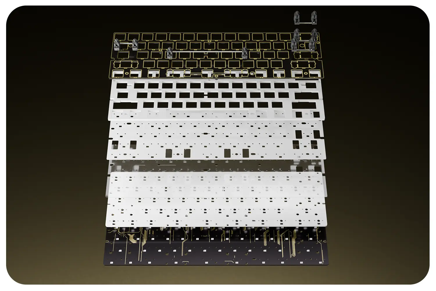 GATERON GT60 PRO+ Magnetic Keyboard PCB