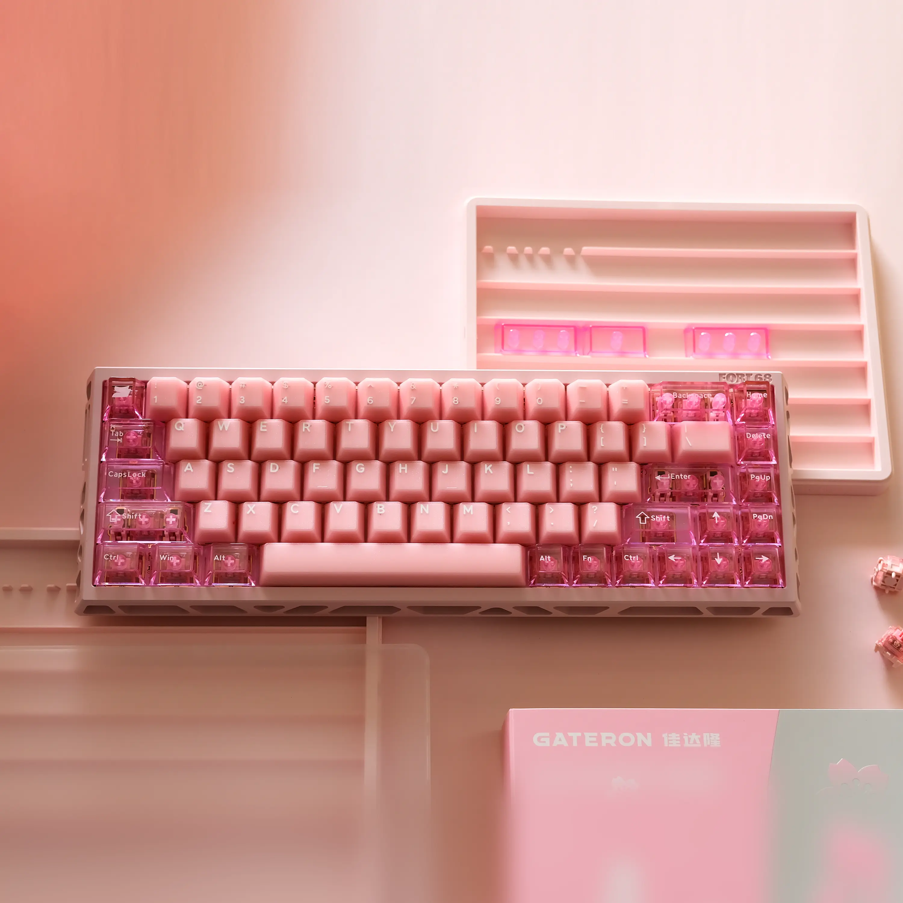 サクヤトレカ Sikakeyb Sakura Gift Box Gt68 Ultra Magnetic Keyboard