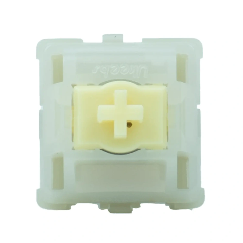 Gateron × Ukeebs Milky Yellow Magnetic HE Switch – 30gf Linear