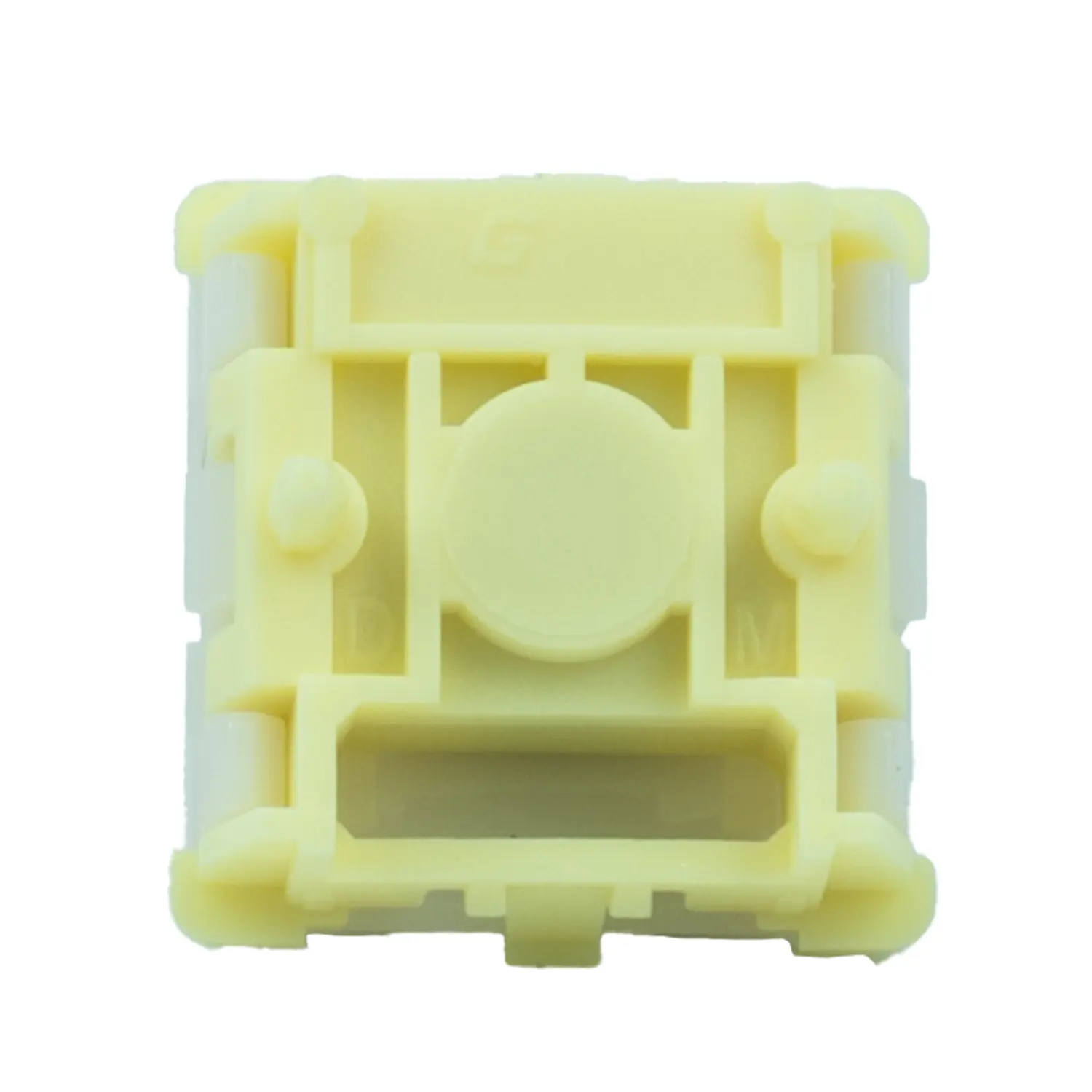 Gateron × Ukeebs Snowy Yellow Magnetic HE Switch – 36gf Linear