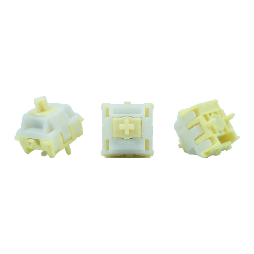 GATERON × Ukeebs Snowy Yellow Magnetic HE Switch Set