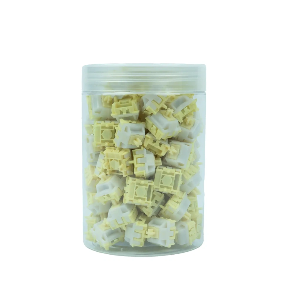 GATERON × Ukeebs Snowy Yellow Magnetic HE Switch Set