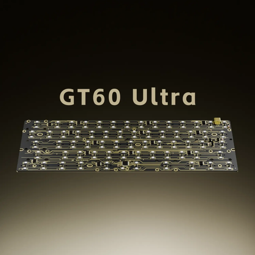 GATERON GT60 Ultra HE Magnetic Keyboard PCB - Dual-LED Glow PCB
