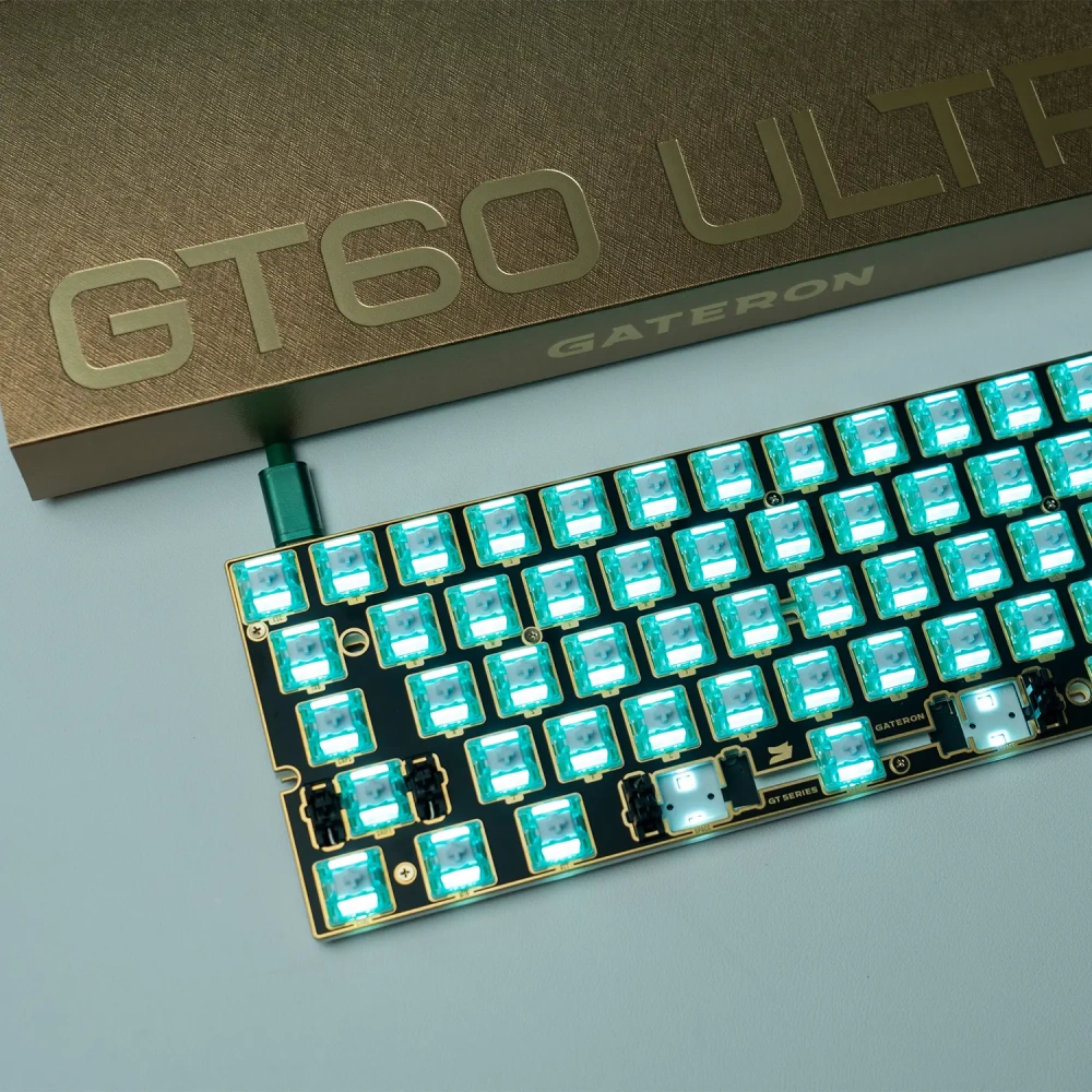 GATERON GT60 Ultra HE Magnetic Keyboard PCB - Dual-LED Glow PCB
