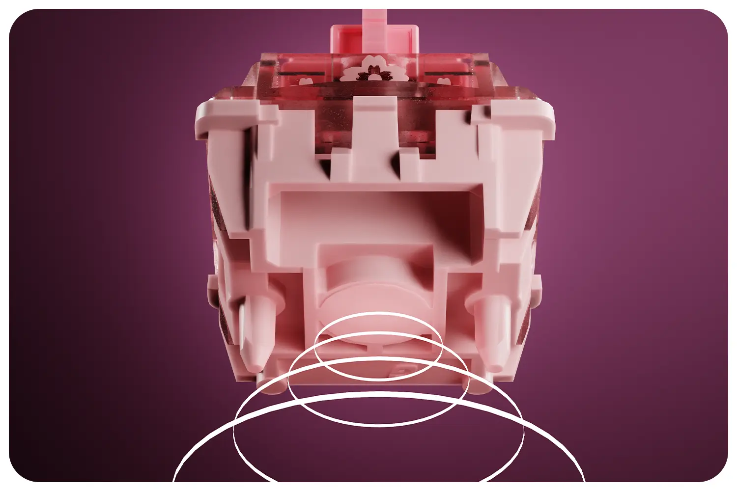 Hall Sensing Keyboard Switches - RGB Sakura & 150M Cycles | GATERON