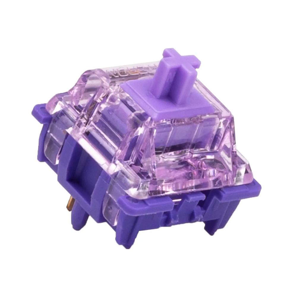 Purple Crystal Mechanical Switch - Smooth & Elegant Linear Action
