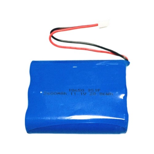 11.1V lithium ion battery 3S1P 11.1V 2600mAh 18650 battery pack for bluetooth speaker
