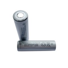 Rechargeable li-ion cell 3.2V 600mAh lifepo4 14500 IFR 14500 battery