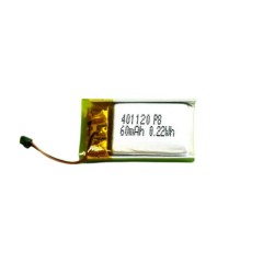 3.7V 60mAh lipo battery 401120 li ion battery