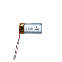 401430 3.7V 120mAh lithium polymer battery with protection PCM