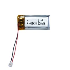 401430 3.7V 120mAh lithium polymer battery with protection PCM