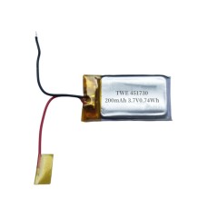 451730 3.7 v lithium ion battery li-polymer 3.7v 200mAh