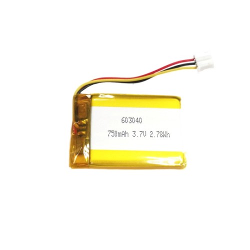 TWE rechargeable li-polymer battery 603040 750mah 3.7V battery for electric guitar