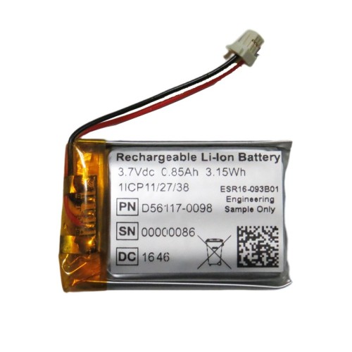 Rechargeable li-ion battery 102635 3.7V 850mAh for bicycle light