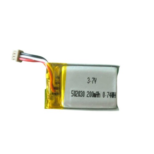 Small li-polymer battery 502030 200mAh 250mAh 3.7V rechargeable gps tracker battery