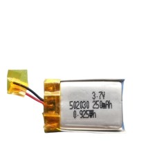 Small li-polymer battery 502030 200mAh 250mAh 3.7V rechargeable gps tracker battery