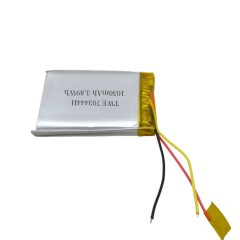 3.7 V li-ion battery 1050mAh 3.885wh 703444H lithium polymer battery for smart home