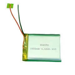 High quality rechargeable li-ion battery 804050 3.7v lipo battery 1800mah polymer lithium battery