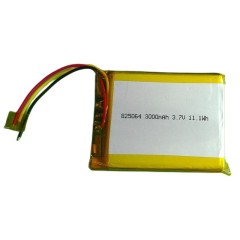 825064 3.7V 3000mAh rechargeable li-polymer battery marine gps tracker battery