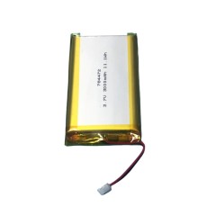 RoHS battery 784472 3.7V 3000mAh lithium polymer battery for vehicle tracker