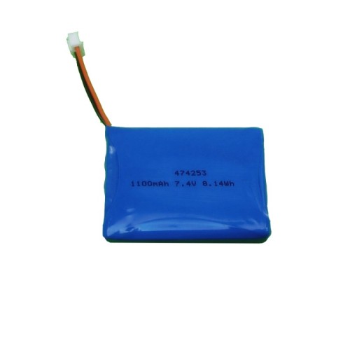 472453 2S1P 7.4V 1100mah rechargeable lipo battery for handheld POS