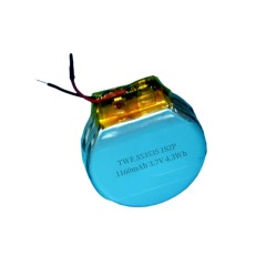 Small round lipo battery 3.7V 1160mAh for Internet of Things