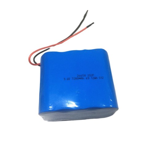Wholesale 9.6V 7200mAh LiFePO4 battery IFR26650 9.6 volt lithium battery pack for emergency lighting