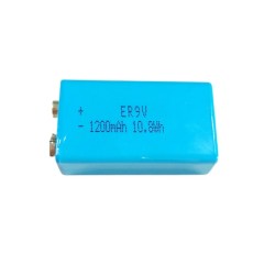 9V 1200mAh lithium thionyl chloride battery ER9V 1200mAh square primary lithium battery