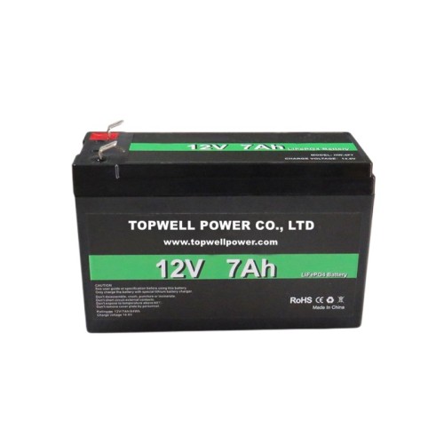 CE approved 12V 7Ah LiFePO4 battery 12.8V lithium iron phosphate battery pack