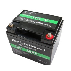 Topwell lithium iron phosphate battery 12V 50Ah for LED solar street light