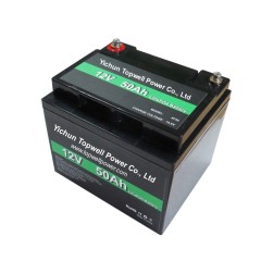 Topwell lithium iron phosphate battery 12V 50Ah for LED solar street light