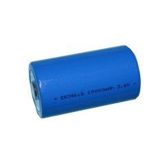 High capacity ER34615 lithium thionyl chloride battery D size ER34615 3.6V 19Ah Li-SOCl2 battery non-rechargeable for smart meters