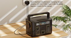 Hotsale 500 watt outdoor power station 500W 220V black mobile power supply portable power bank with LED display