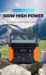 New style 500Wh 12.8V LiFePO4 battery backup 500W outdoor camping portable power station