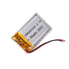 Ultra-thin 401520 polymer lithium battery 3.7V pure cobalt lithium battery 90mAh for VR glasses