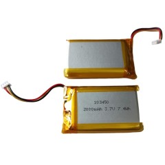 Smart Home Lithium Polymer Battery 103450 | 3.7V 2000mAh with IEC62133 Certification