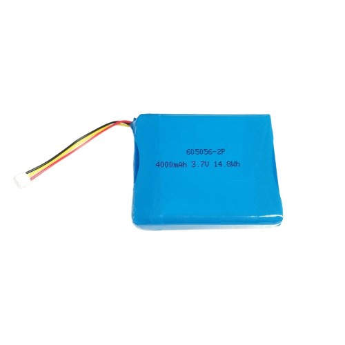 3.7V 4000mAh rechargeable lithium polymer battery 605056 1S2P 4000mAh Li Polymer battery for smart sensor