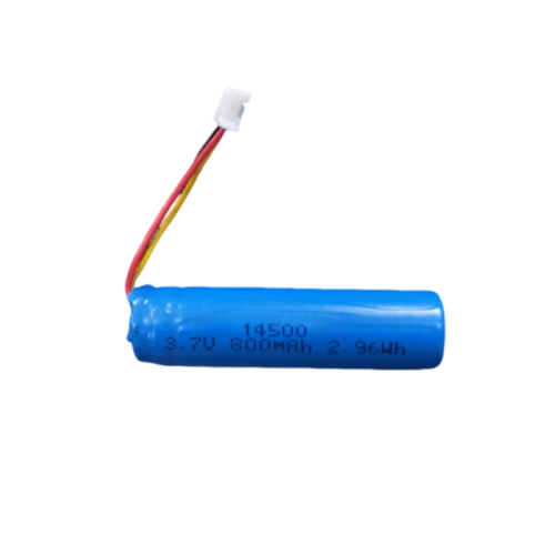IEC62133 Certified 14500 3.7V 800mAh Li-ion Battery 1S1P with PCM