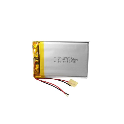 80°C High Temperature Polymer Lithium Battery 303450 3.7V 500mAh Dash Cam Lithium Battery