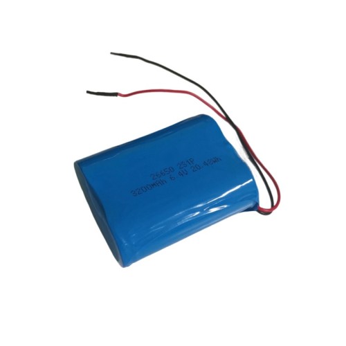 6.4V 3600mAh 2S1P 26650 LiFePO4 Battery Pack with PCM