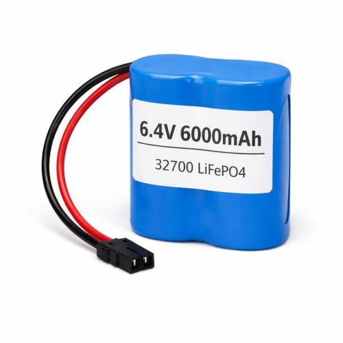 32700 6.4V 6000mAh 2S1P LiFePO4 Battery Pack with BMS