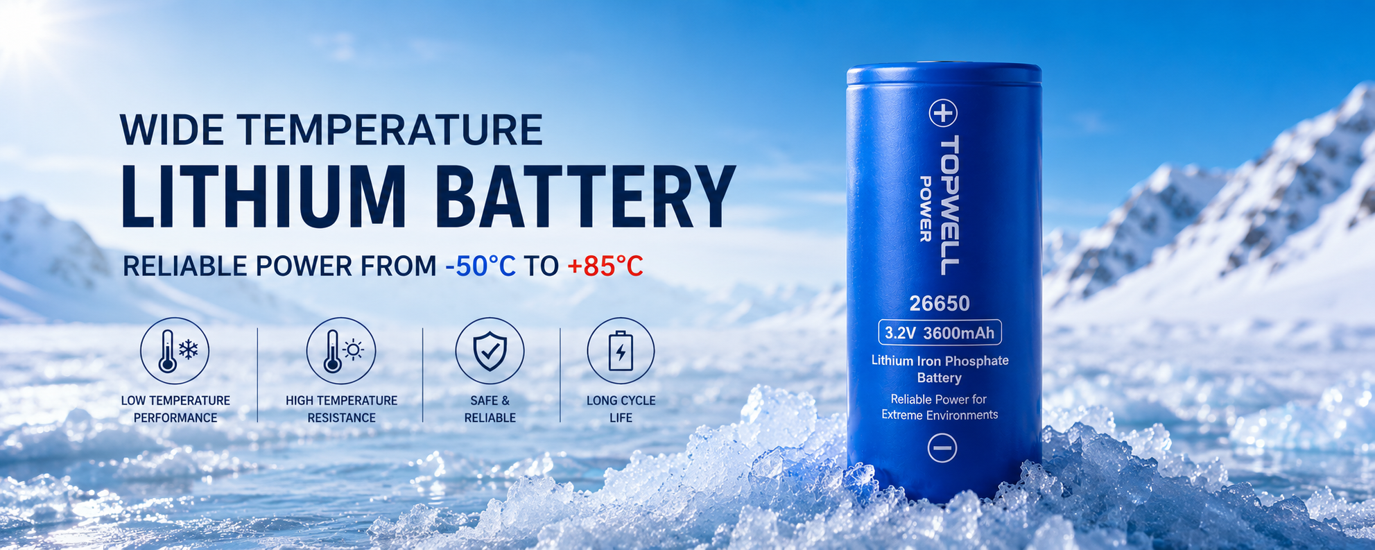 Wide Temperature Lithium Battery Solutions for Extreme Environments (-50°C to +85°C)