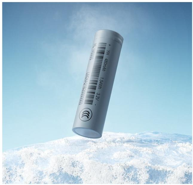 HL14500S 3.2V 500mAh LiFePO4 wide temperature battery cell