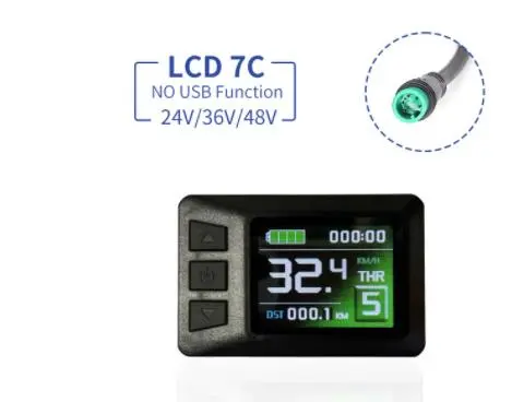 Electric Bicycle KT Display LCD3 LCD4 LCD5 LCD7U LCD7C LCD8H LCD8S LED880 LED900S 24V36V48V72V for Ebike Conversion Kit